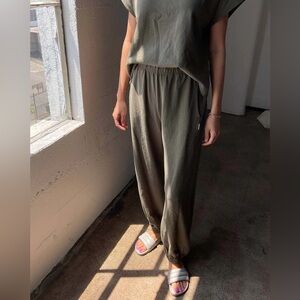 Le Bon Shoppe Balloon Pants - Olive Green